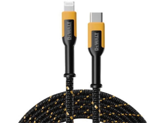 DEWALT Dwg USB C To Lightning Reinforced Charging Cable 1.2M (4ft) Dwt1311357