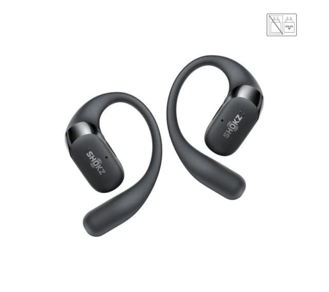 Aftershokz SHOKZ OpenFit 2+ Headphones Wireless Ear-hook, In-ear Calls/Music Bluetooth Black T921BK