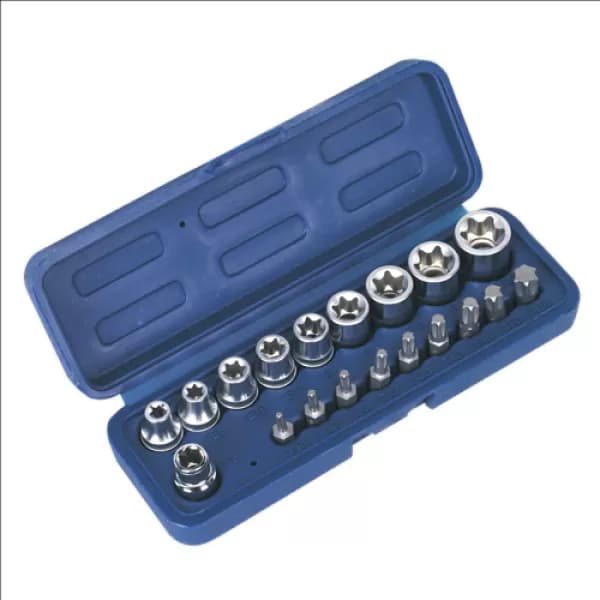 Genuine SEALEY AK6191 TRX-Star Socket & Bit Set 19pc