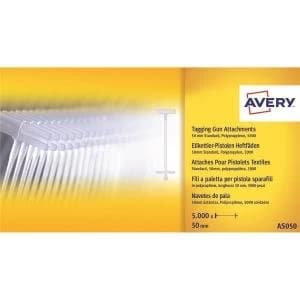 Avery AS040 40mm Tagging Gun Tag Attachments Pack of 5000 Tags AS040