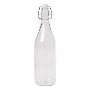 Tala Clip Top Ceramic Lid Cordial Bottle, 1 Litre, Clear