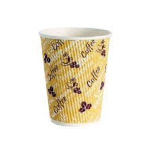 4Aces Ripple Red Bean 12oz Paper Cup (Pack of 500) HHRWPA12