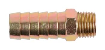 Air Line Screwed Tailpiece 1/4 BSP x 1/2 Hose Tail Pk 5 Connect 30997