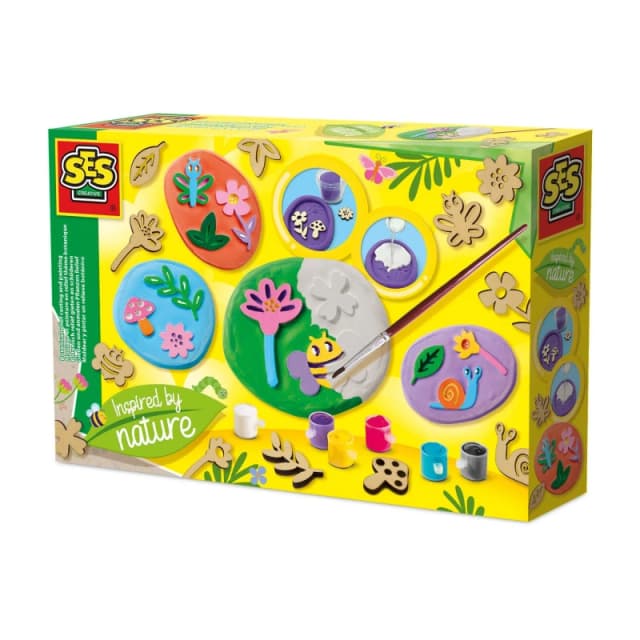 SES Creative Botanical relief casting and painting - Inspired b Multi unisex One Size