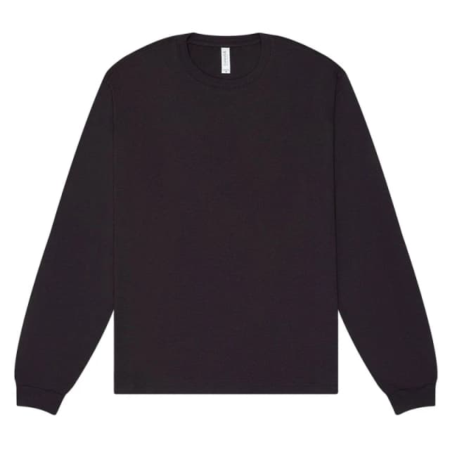 Bella + Canvas Mens Heavyweight Boxy Long-Sleeved T-Shirt in Dark Grey Size: Medium Dark Grey Male M