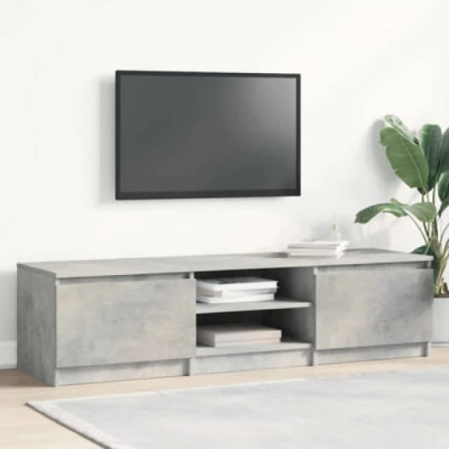 Vidaxl TV Cabinet Concrete Grey 140X40X35.5cm Engineered Wood TV Cabinets