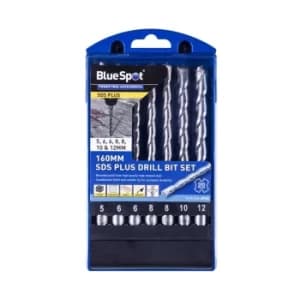 7 Piece 160mm SDS Plus Drill Bit Set (5-12mm)