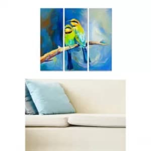 MDF18370 Multicolor Decorative MDF Painting (3 Pieces)