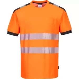 Portwest PW3 Hi Vis T Shirt Orange / Grey L