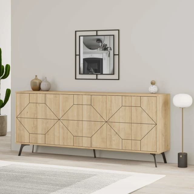DECORTIE Dune Console Sideboard Display Unit 183 Oak - Oak M.K.23444.3
