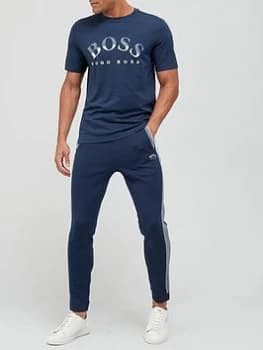 Hugo Boss Athleisure Tee 1 Large Logo T-Shirt Navy Size 2XL Men