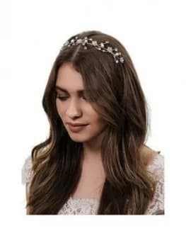Jon Richard Crystal Flower And Pearl Wave Headband