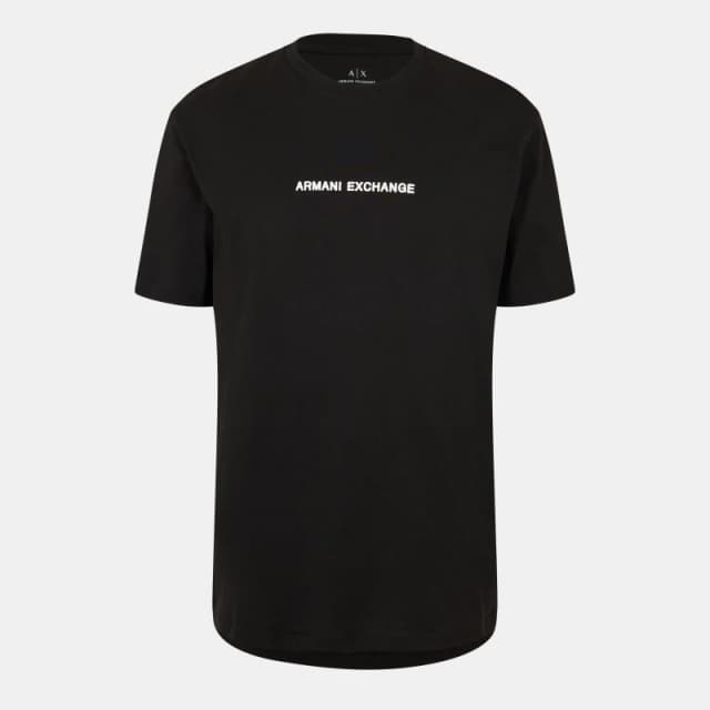 Armani Exchange Mens Regular Fit T-Shirt Regular Fit T-Shirts S Black 59144303350