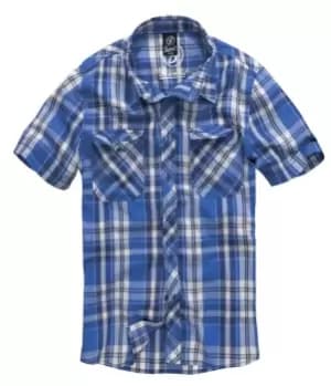 Brandit Roadstar Short-sleeved Shirt blue white