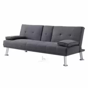 Indiana Charcoal Fabric sofabed