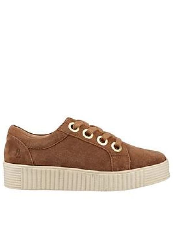 Hush Puppies Tamsin Suede Trainer Tan