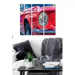 MDF2705402 Multicolor Decorative MDF Painting (3 Pieces)