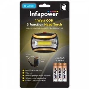 Infapower F045 1 Watt COB Head Torch