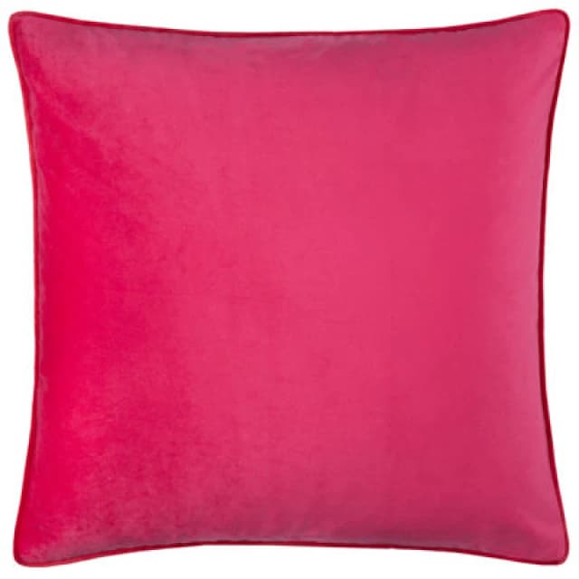 Furn Furn Meridian Velvet Cushion in Fuchsia Size: 45cm x 45cm Fuchsia 45cm x 45cm Unisex 5025532353818