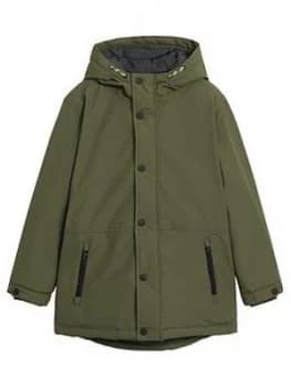 Mango Boys Hooded Jacket - Khaki