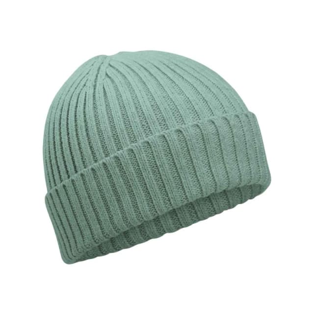 Beechfield Cotton Beanie in Dark Green Dark Green Unisex One Size