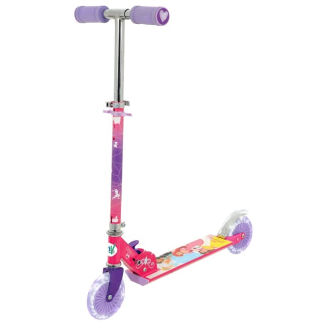 Disney Princess Kids Foldable 2 Wheel Scooter