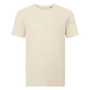 Russell Mens Authentic Pure Organic T-Shirt (L) (Natural)