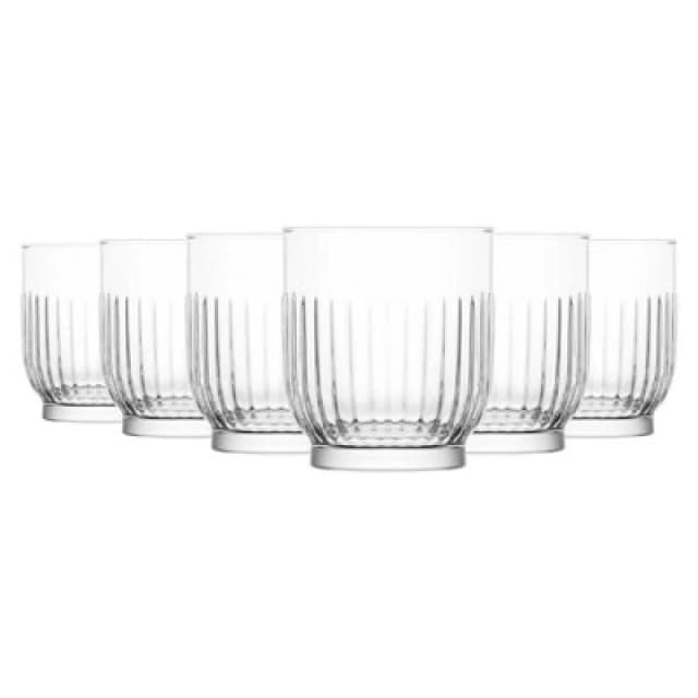 LAV Tokyo Whiskey Glasses - 330ml - Clear - Pack of 6 Clear unisex