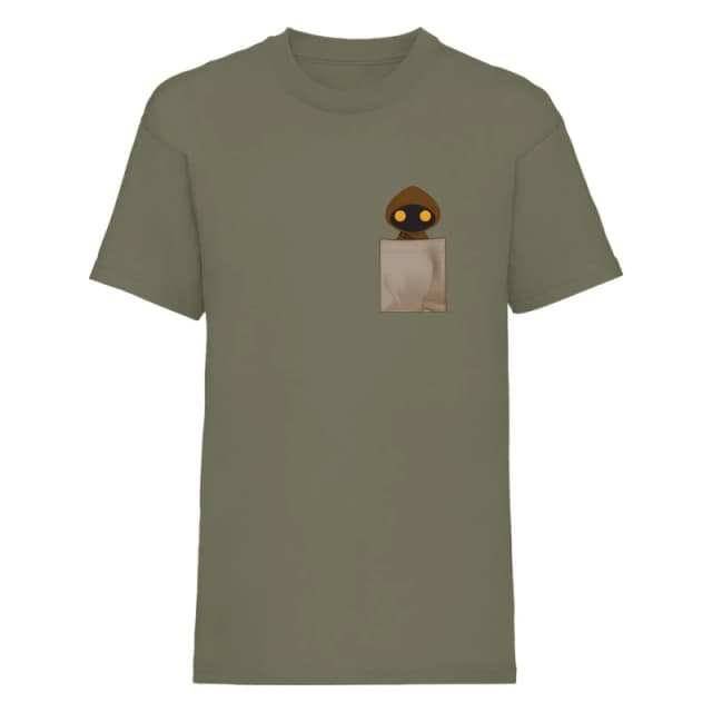 Star Wars Star Wars Men Jawa Pocket T-Shirt in Green Size: Small Green S Male 5059958517882