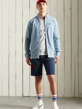 Superdry Classic University Oxford Shirt - Indigo Size M Men