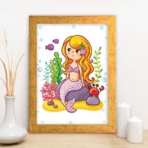 AC4393706832 Multicolor Decorative Framed MDF Painting