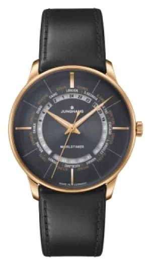 Junghans Watch Meister Worldtimer Plexiglass