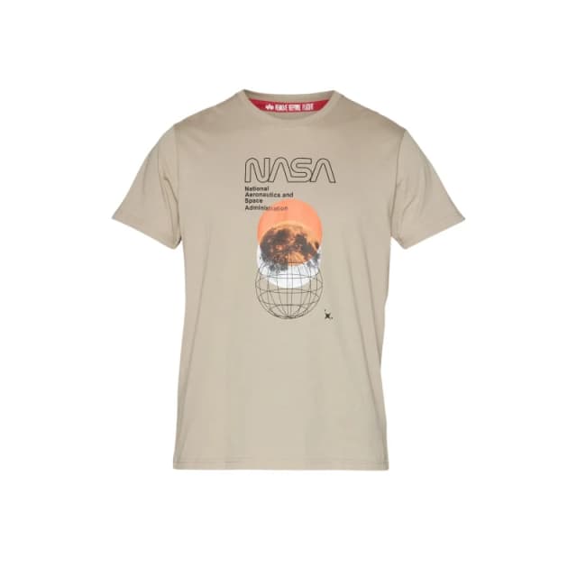 alpha industries T-Shirt Alpha Industries Nasa Orbit Beige Male S