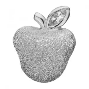 Ladies Christina Sterling Silver Sparkling Apple Bead Charm