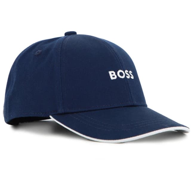 Boss Kids Logo Cap, Design Cap Navy male Junior