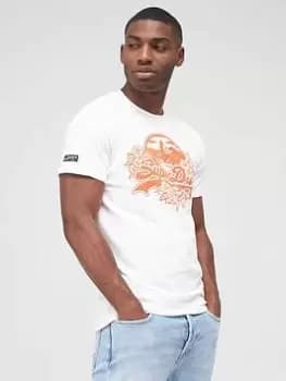 Superdry Vintage Logo Seasonal T-Shirt - White Size XL Men