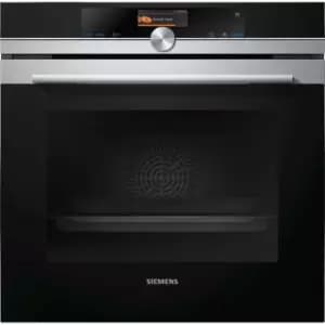 Siemens IQ-700 HR676GBS6B WiFi Connected Built In Electric Single Oven with added Steam Function - Stainless Steel - A+ Rated