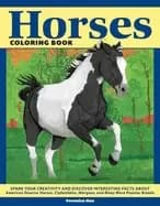 horses coloring book spark your creativity and discover interesting facts a