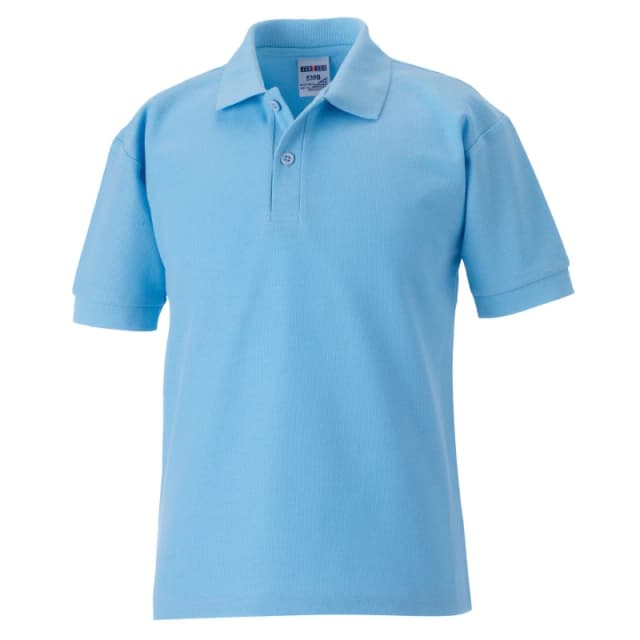 Jerzees Schoolwear Jerzees Schoolgear 65 35 Pique Polo Shirt in Blue Size: 3-4 Years Blue Unisex 3-4 Years