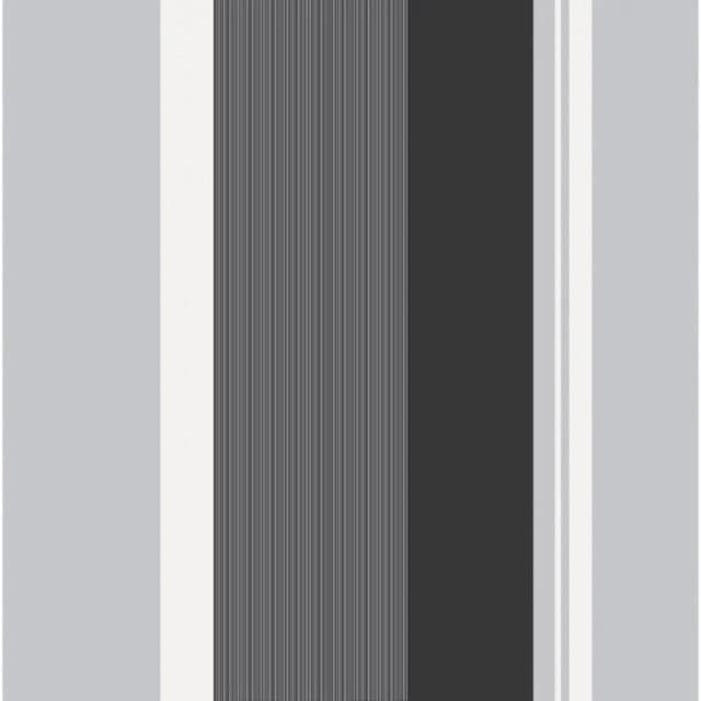 CWV WALLCOVERINGS Cwv Wallcoverings - Stripe Wallpaper Bold Charcoal Grey Black White Silver Luxury Modern WL-M0881