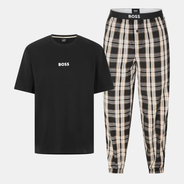 Boss Easy Long Set Tshirt 10269540 Black 003 male S
