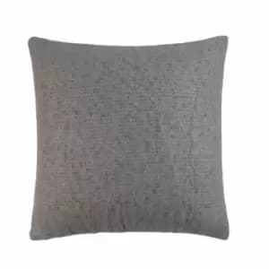 Riva Home Keswick Mohair Effect Cushion Cover (45 x 45cm) (Grey)