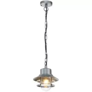 Elstead Lighting - Elstead Copenhagen Outdoor Dome Wall Lamp Silver, IP44