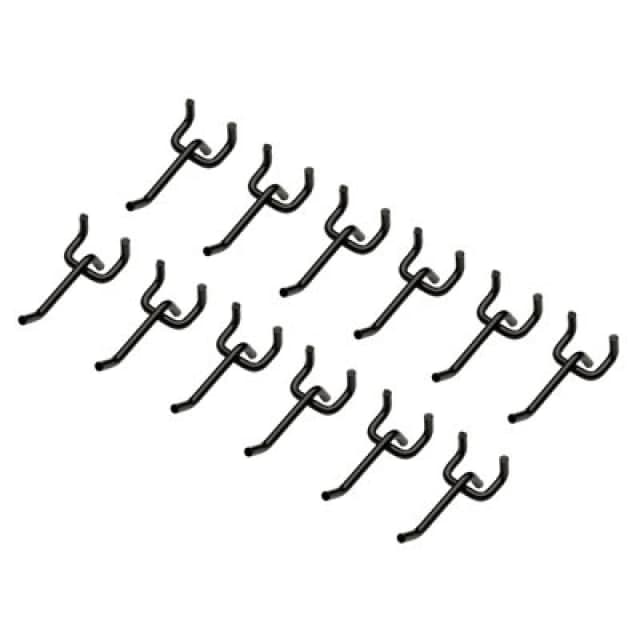 Bunker Single Pegboard Storage Hooks 31681 Colour: Black