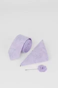 Lilac Paisley Tie Wedding Set