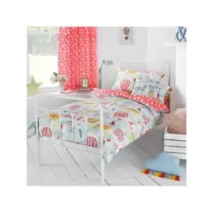 Little Big Cloud Vintage Circus Printed Reversible Duvet Cover, Multi, Junior