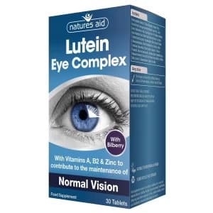 Natures Aid Lutein Eye Complex with 10mg Lutein Bilberry and Alpha Lipoic Acid