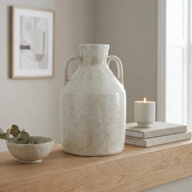 Garden Greatness Textured Roe Vase Decoration Ceramic