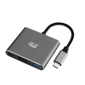 Adesso AUH-4010 interface hub USB 3.2 Gen 1 (3.1 Gen 1) Type-C Grey