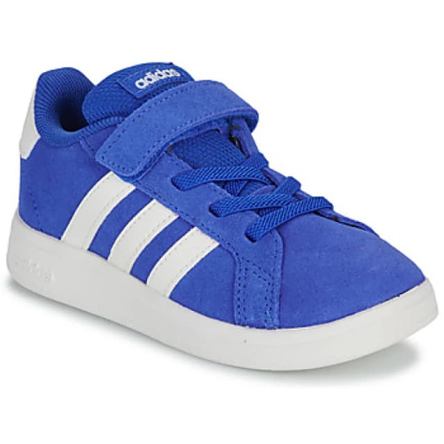 Adidas SPORTSWEAR Kids Grand Court 00s Trainers Dark Blue Baby 19 (3);25 (7.5 to 8);24 (7);23 (6);22 (5 to 5.5);21 (4.5);20 (3.5 to 4)